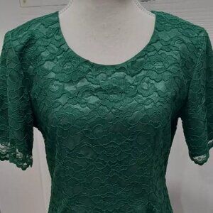 My Michelle Women Lace Dress Size 8 Green